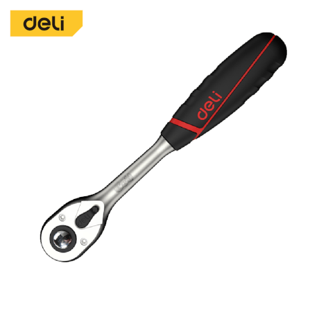 ด้ามขันน็อต DELI EDQ41802-RD-01 1/4นิ้ว สีแดง_0